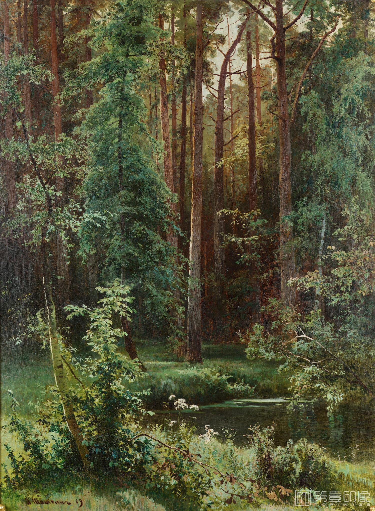 油画-伊凡·伊凡诺维奇·希施金 Ivan Shishkin作品集-70